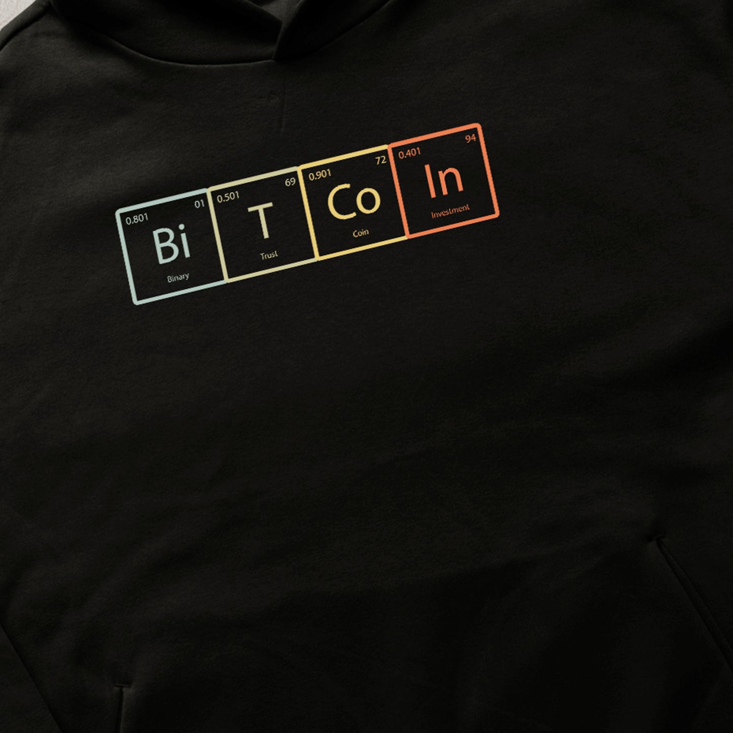 Bitcoin Periodic Table Hoodie Oversize