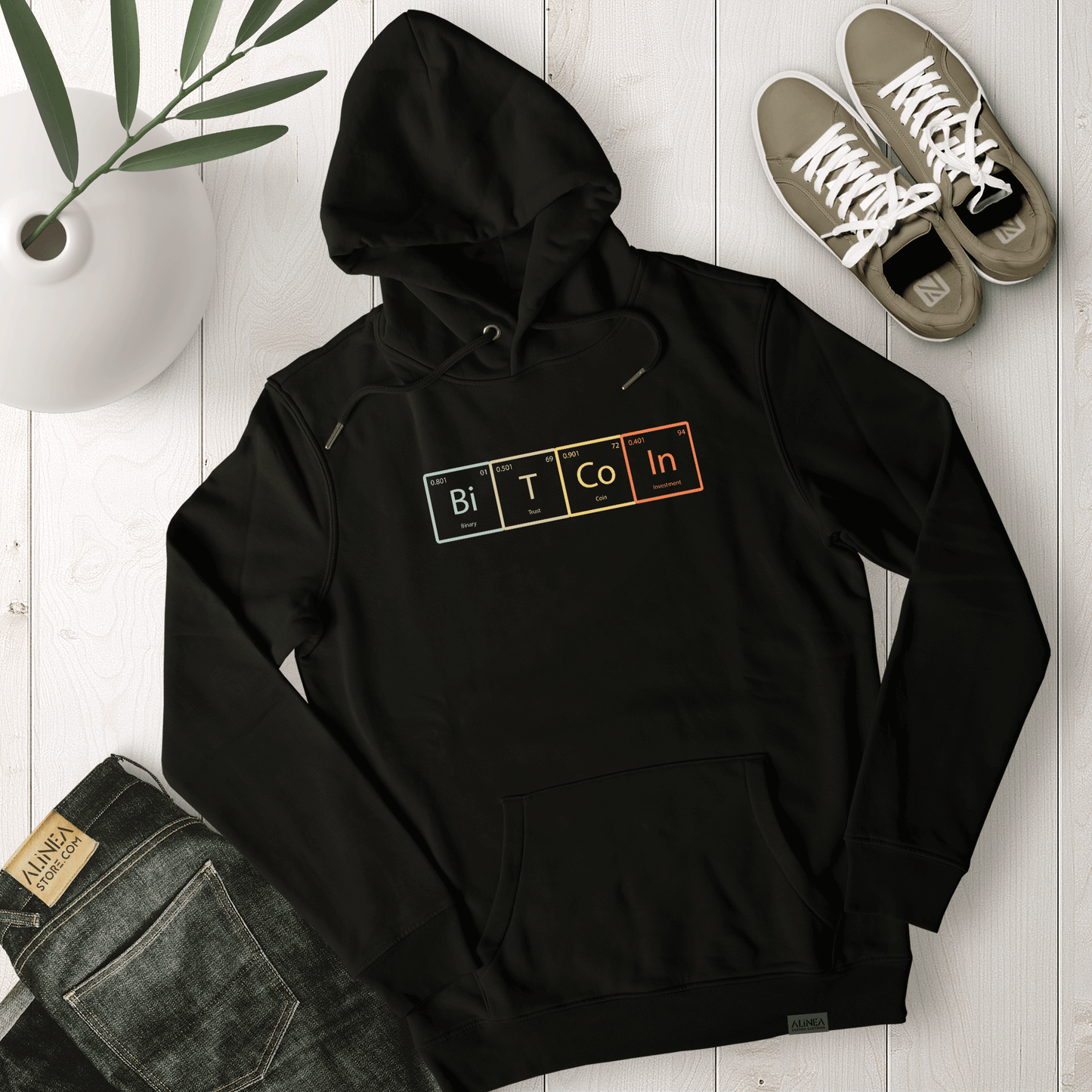 Bitcoin Periodic Table Hoodie Premium