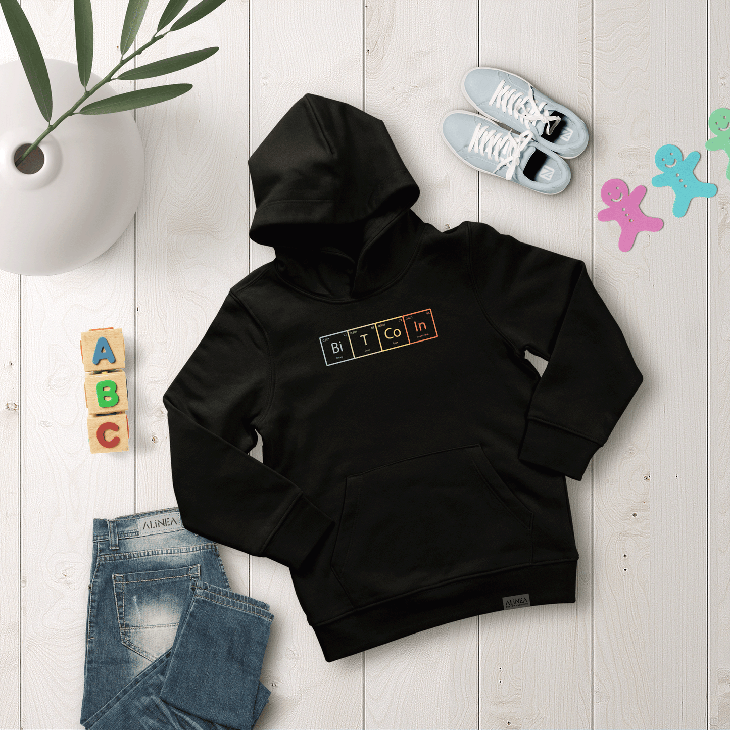 Bitcoin Periodic Table Hoodie Kids