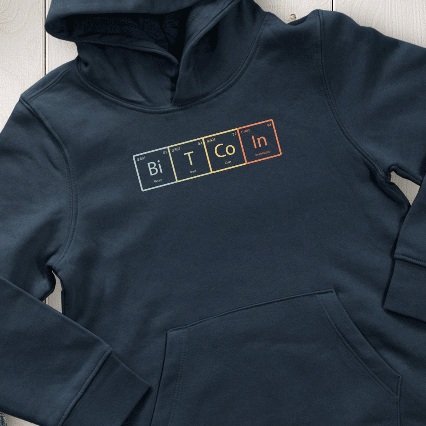 Bitcoin Periodic Table Hoodie Kids