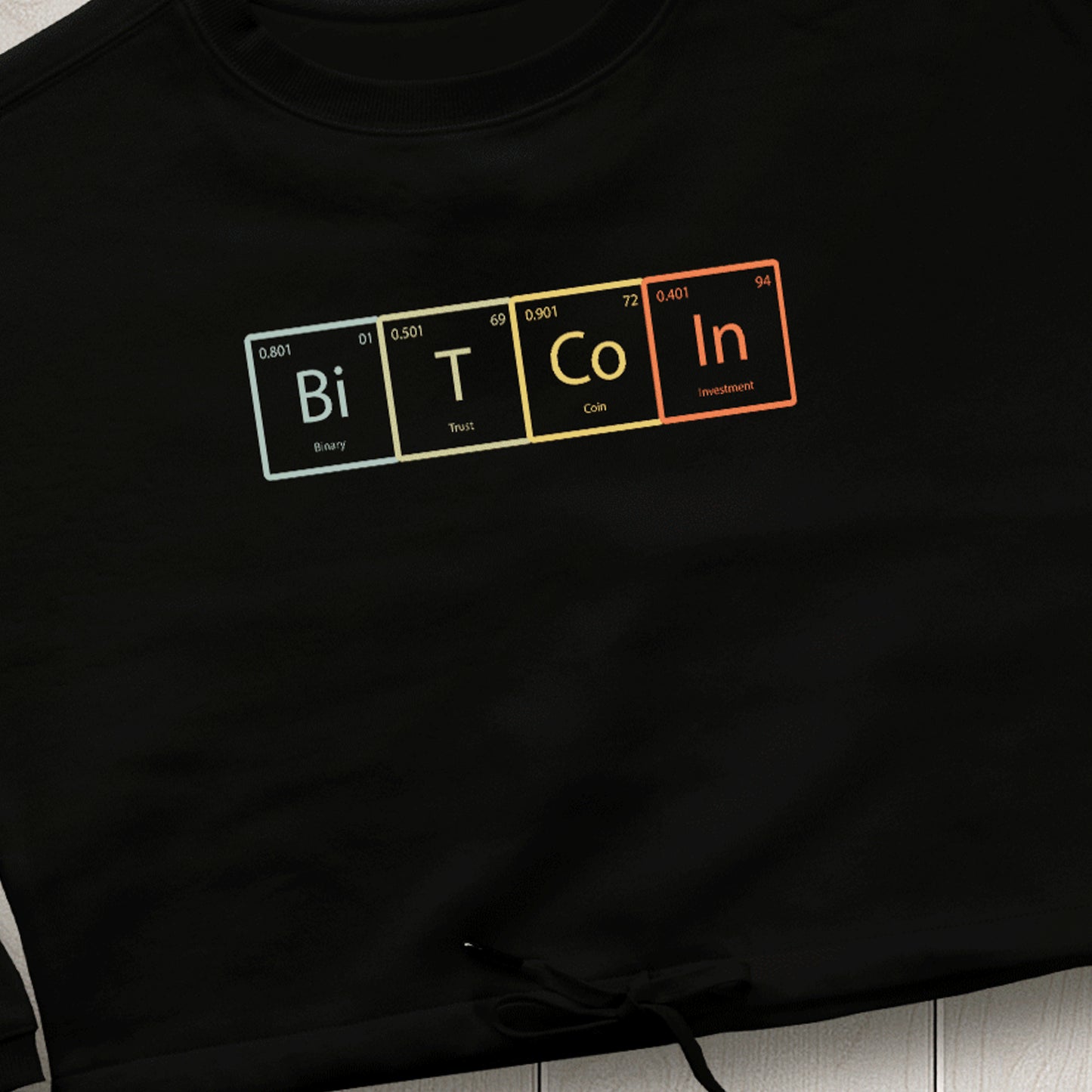 Bitcoin Periodic Table Sweat Cropped