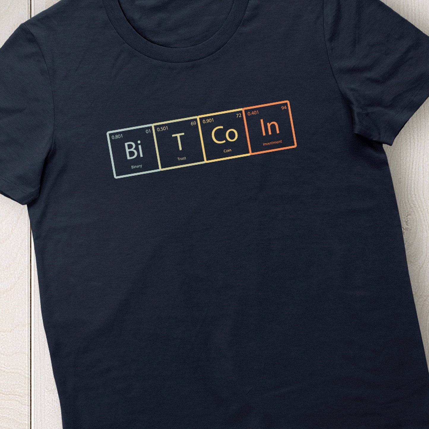 Bitcoin Periodic Table Tshirt Kids