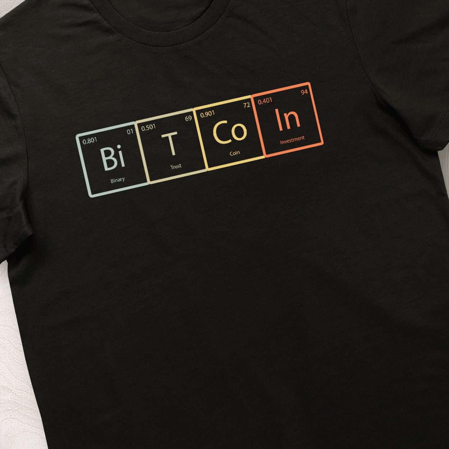 Bitcoin Periodic Table Tshirt Unisex