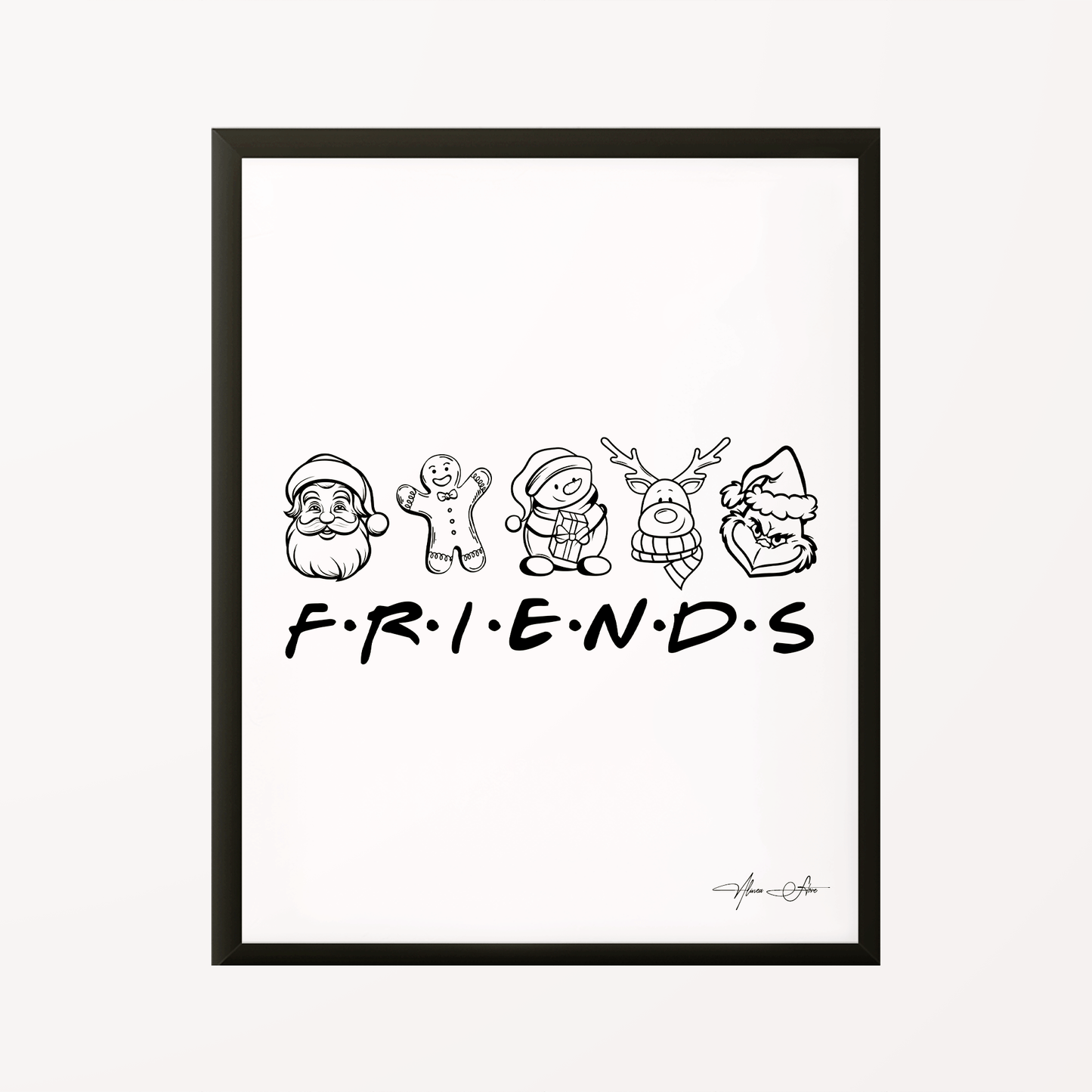 Christmas Friends Poster