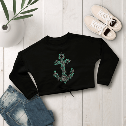 Electric Anchor Sweat Cropped