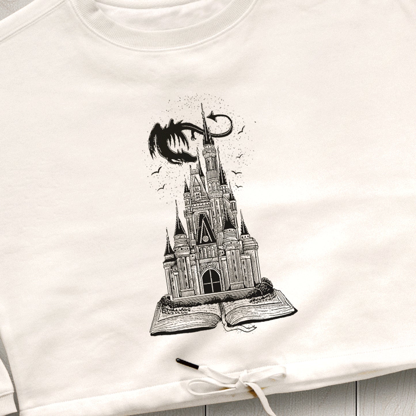 Fairytale Book Sweat Cropped