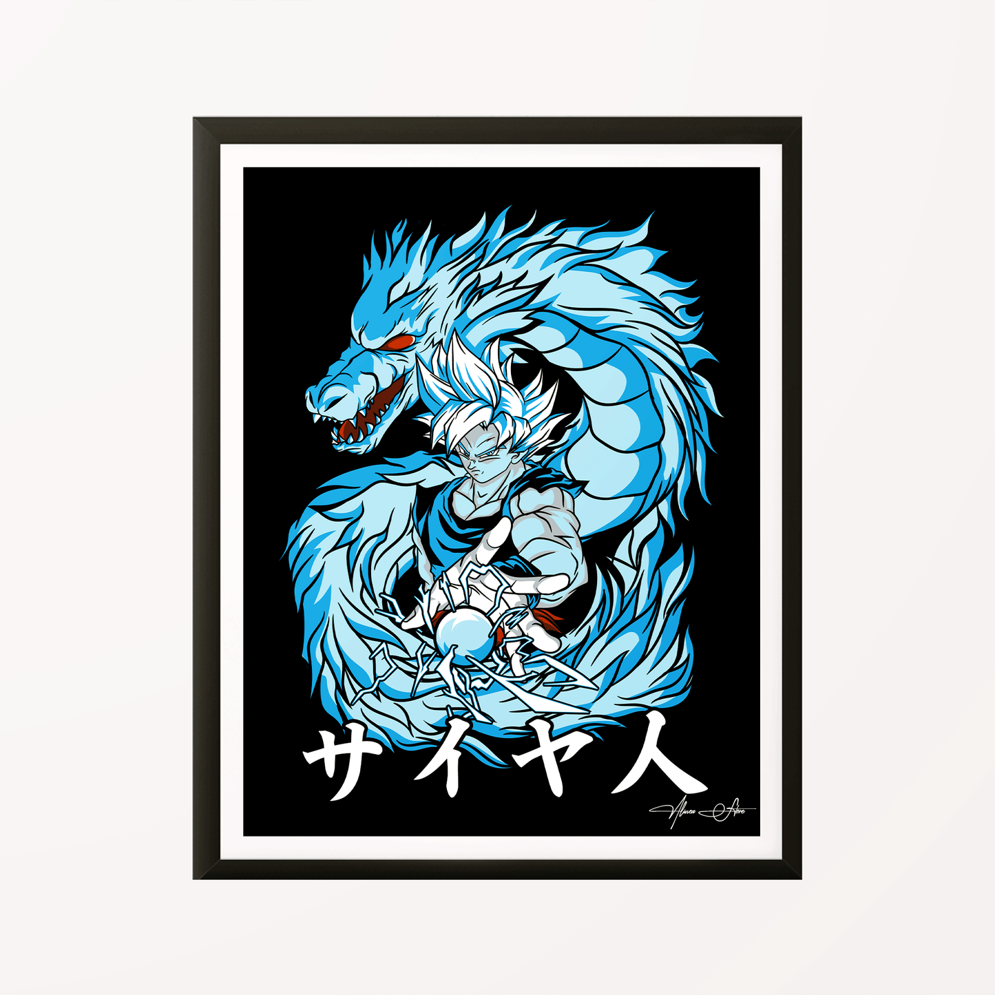 Goku Blue Dragon Poster