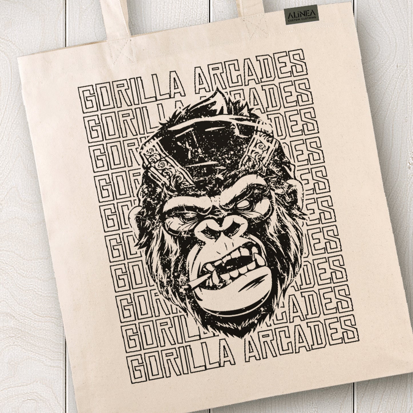 Gorilla Arcades Tote Bag