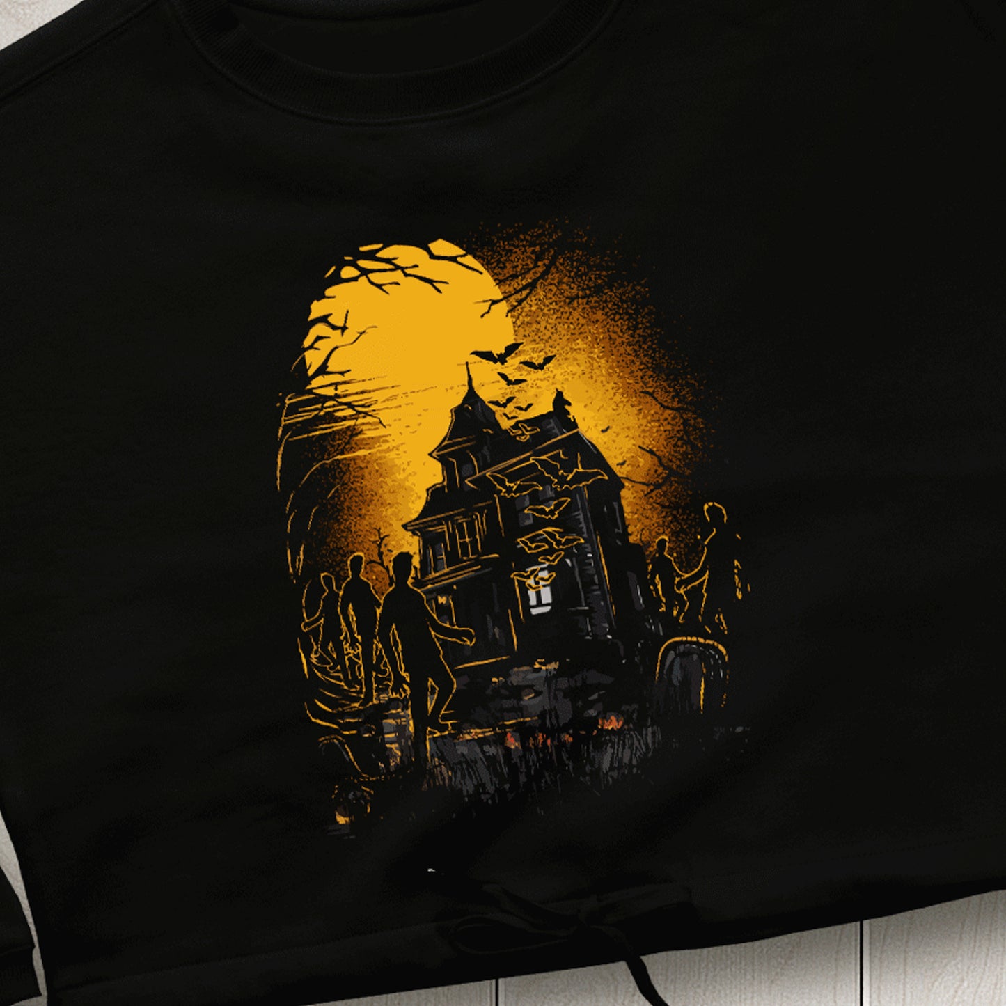 Halloween House Sweat Cropped