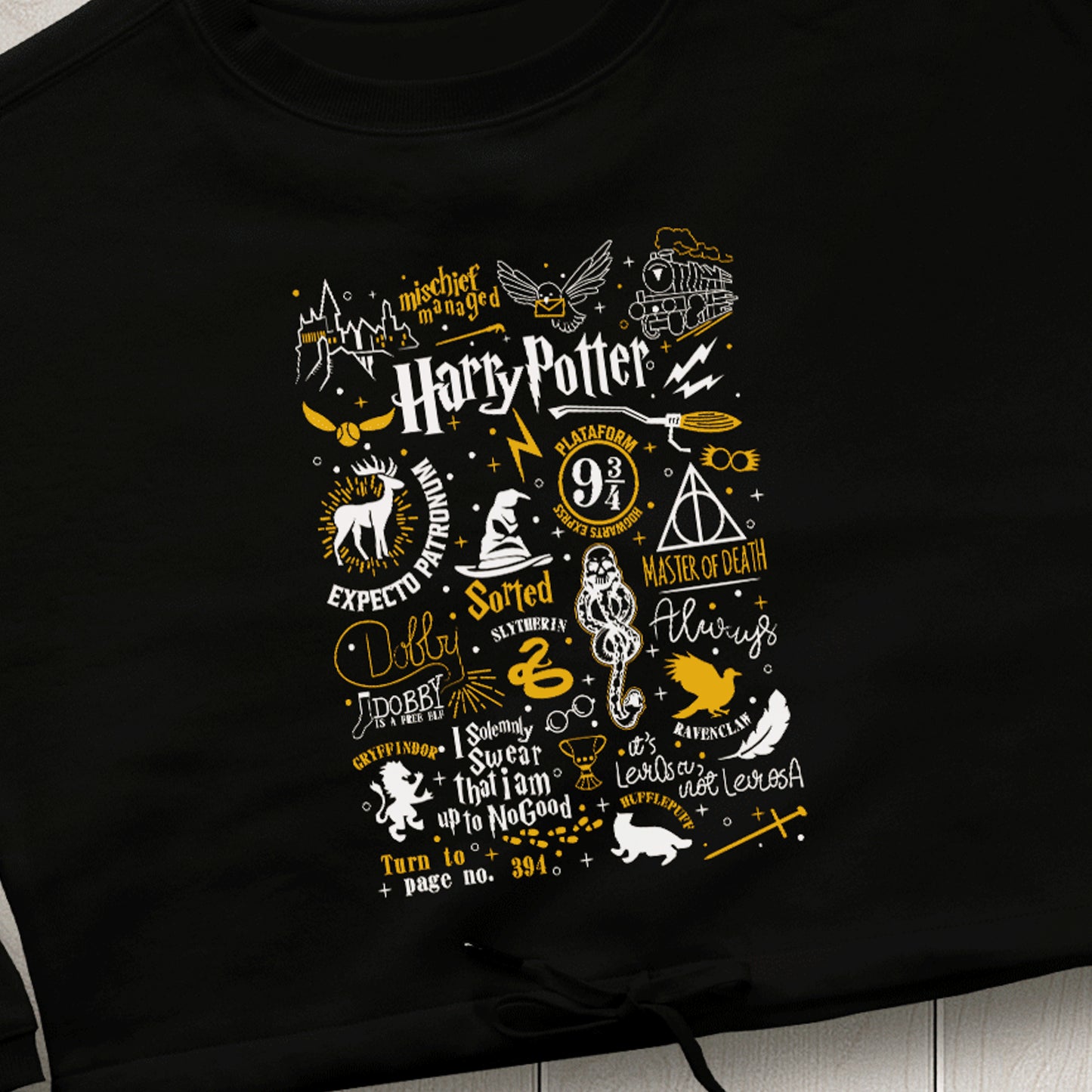 Harry Potter Elements Sweat Cropped
