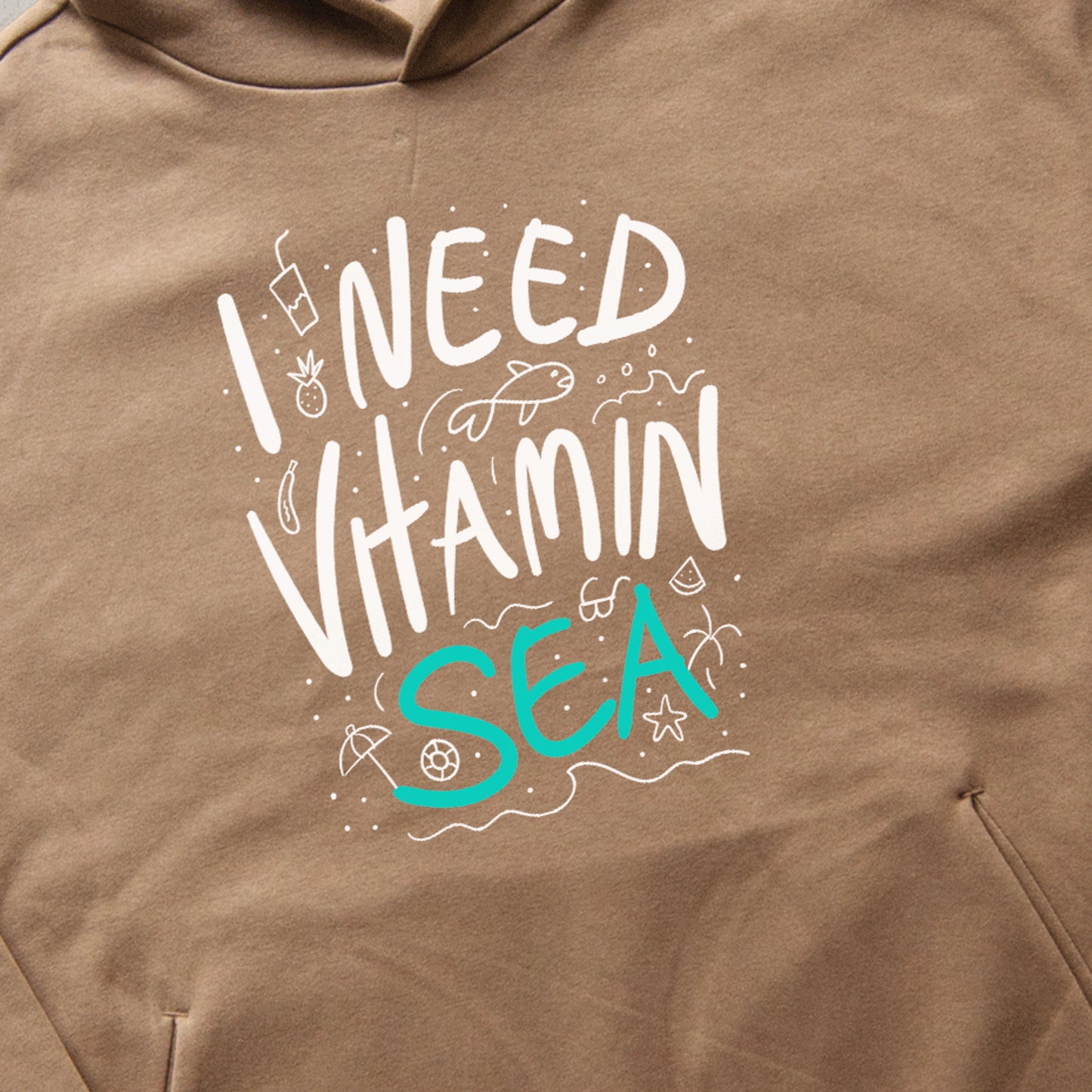I Need Vitamin Sea Hoodie Oversize
