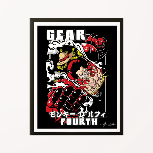 Luffy Gear Fourth Poster