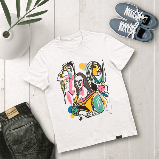 Mona Lisa Lines Tshirt Unisex