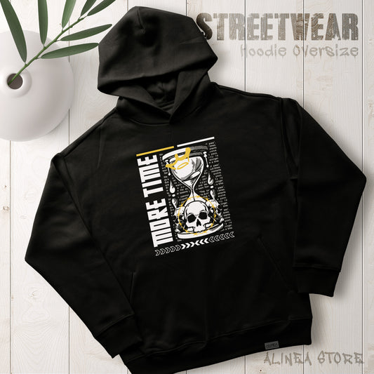 More Time Hoodie Oversize