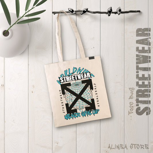 Never Give Up Tote Bag
