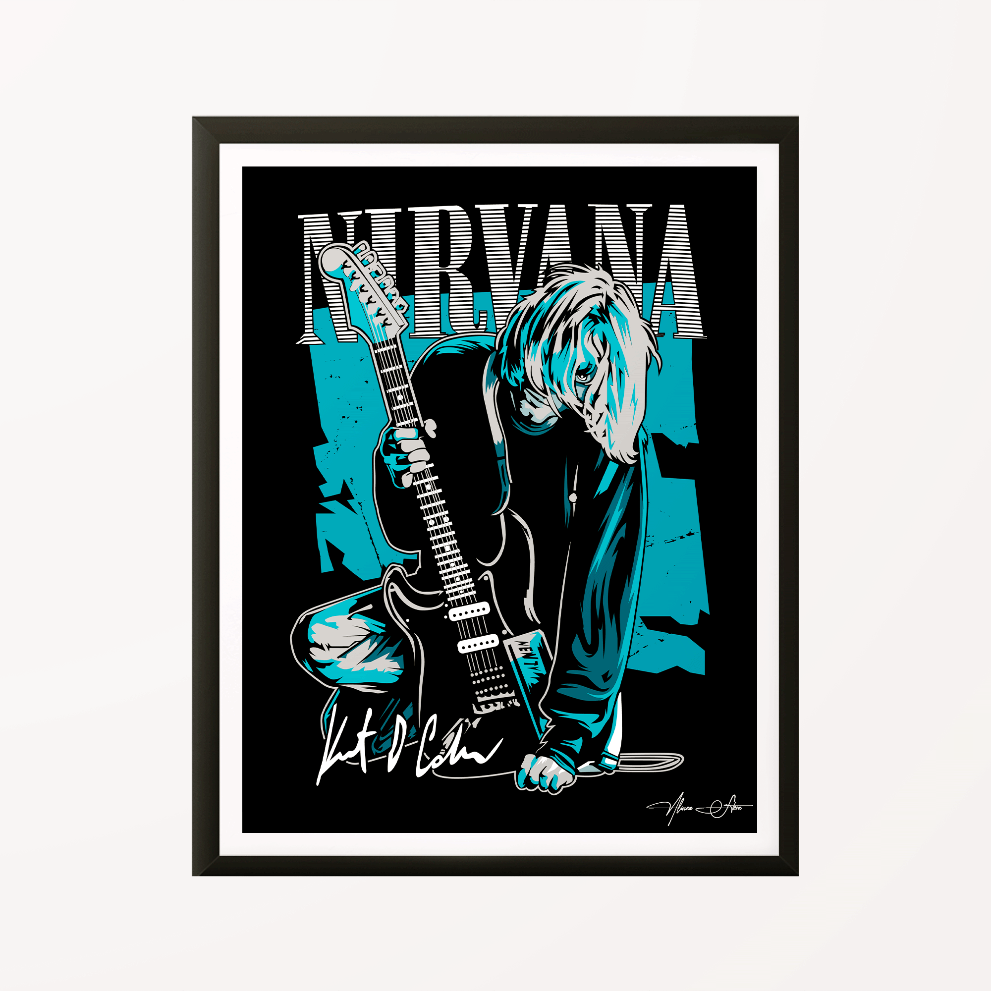 Nirvana Kurt Cobain Poster – Alínea Store