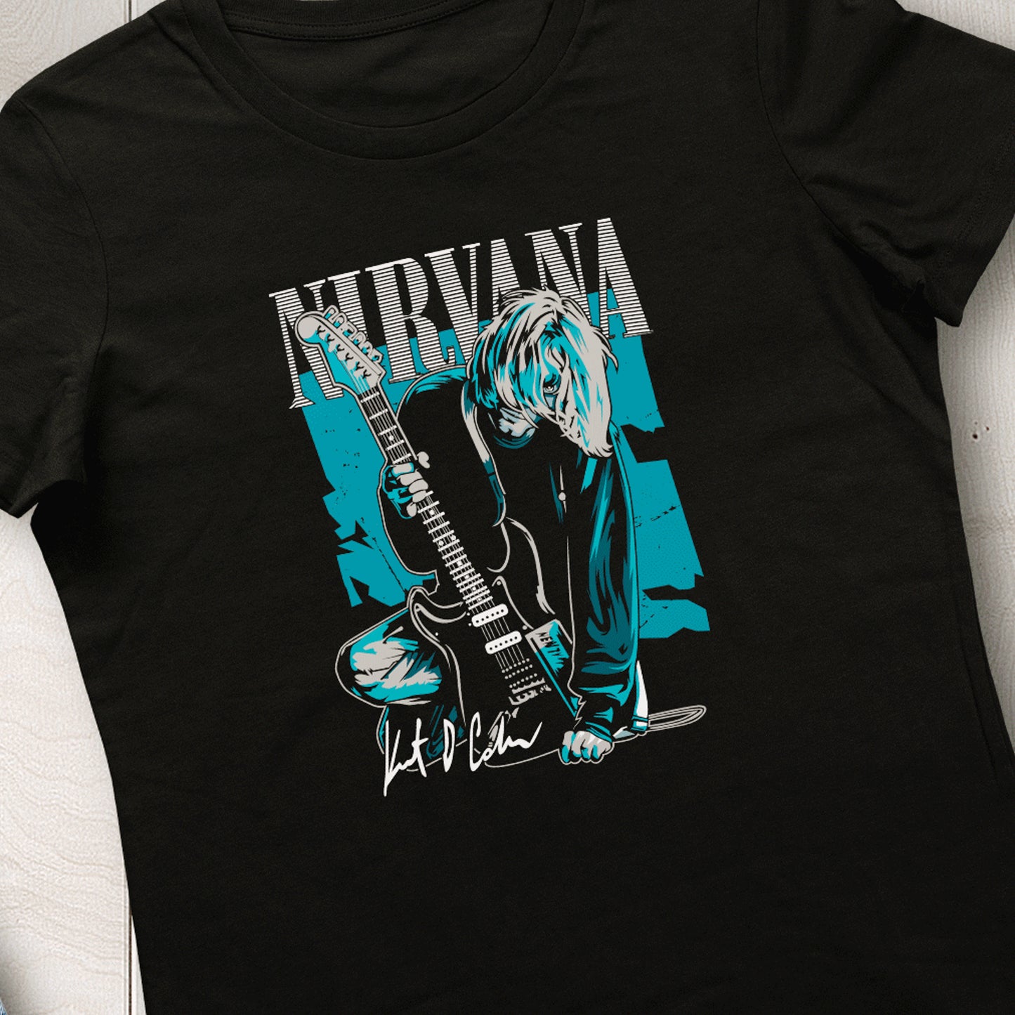 Nirvana Kurt Cobain Tshirt Woman