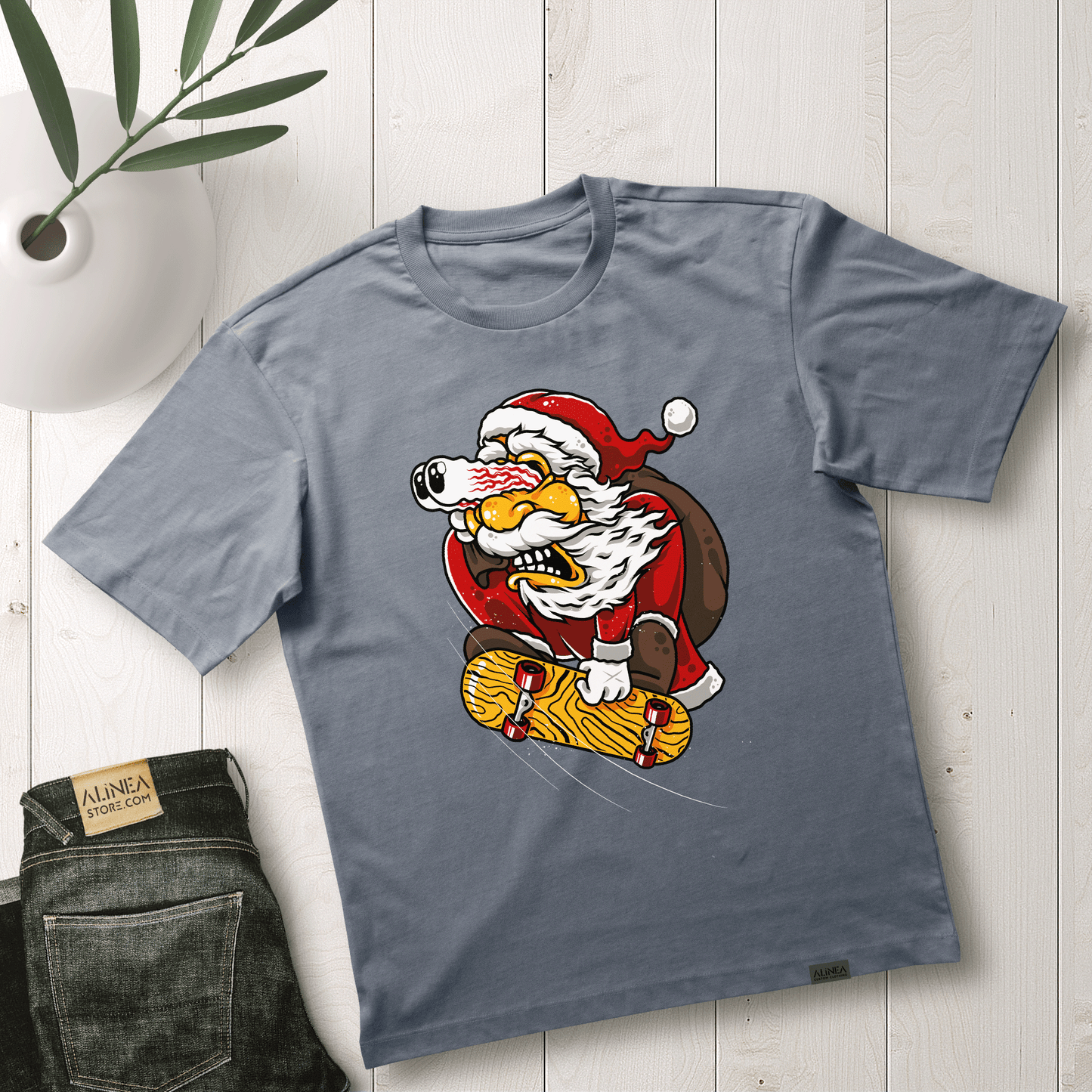 Skater Santa Tshirt Oversize