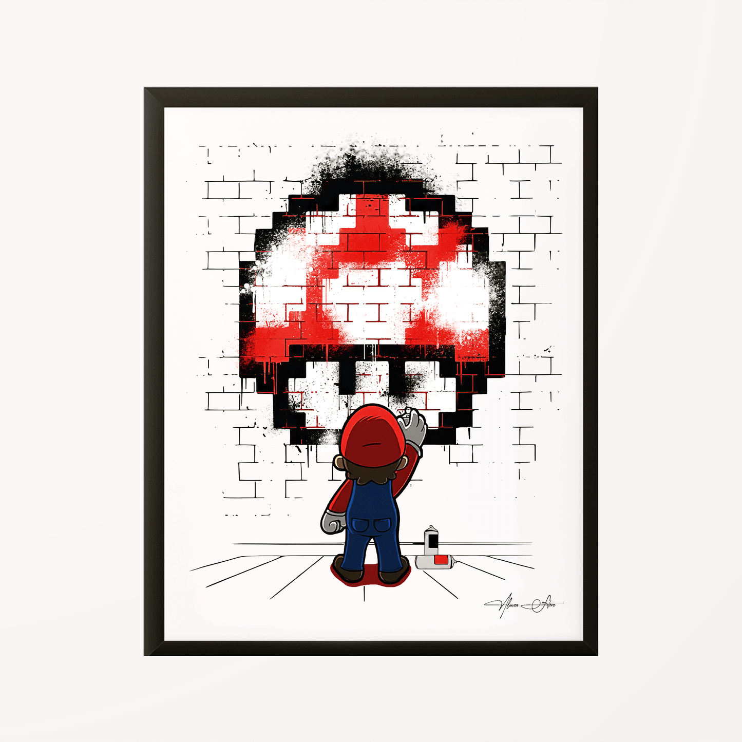 Super Mario Grafitti Poster