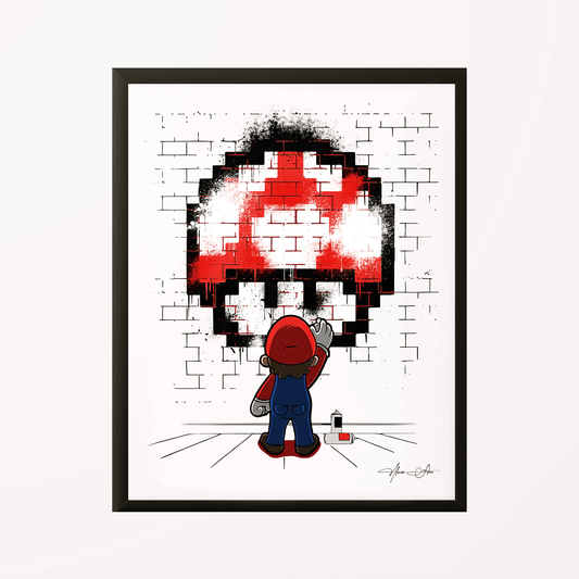 Super Mario Grafitti Poster