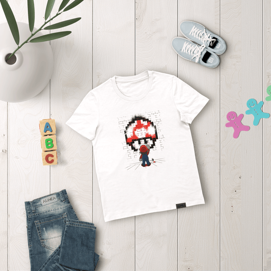 Super Mario Grafitti Tshirt Kids