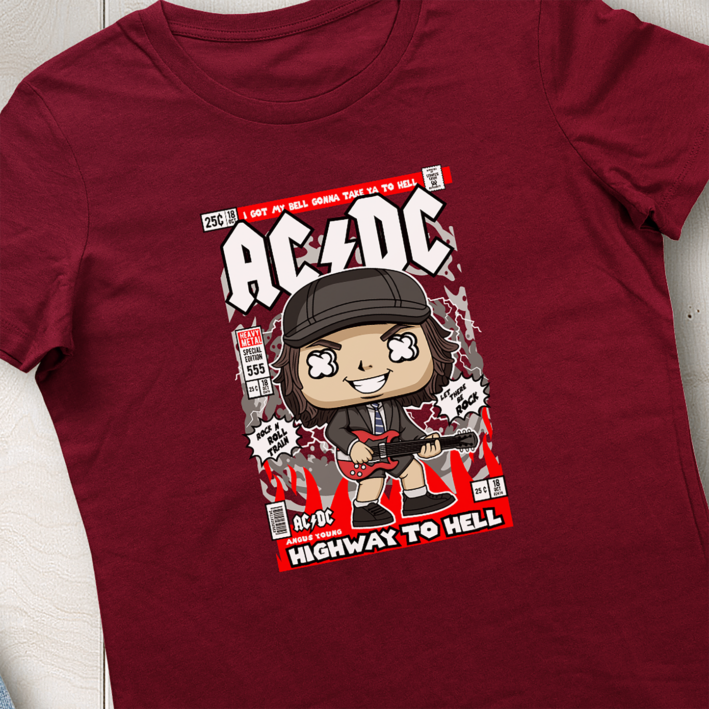AC DC Tshirt Woman