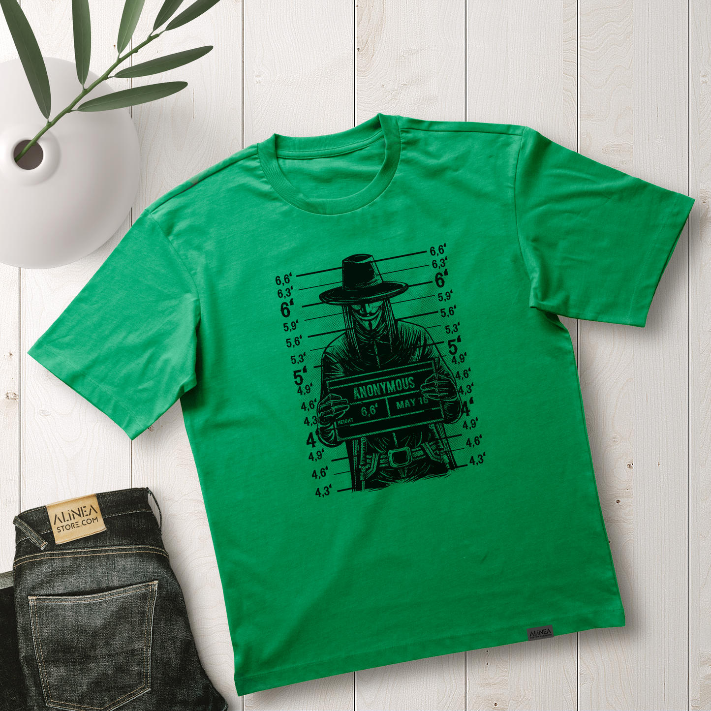 Anonymous Mugshot Tshirt Oversize