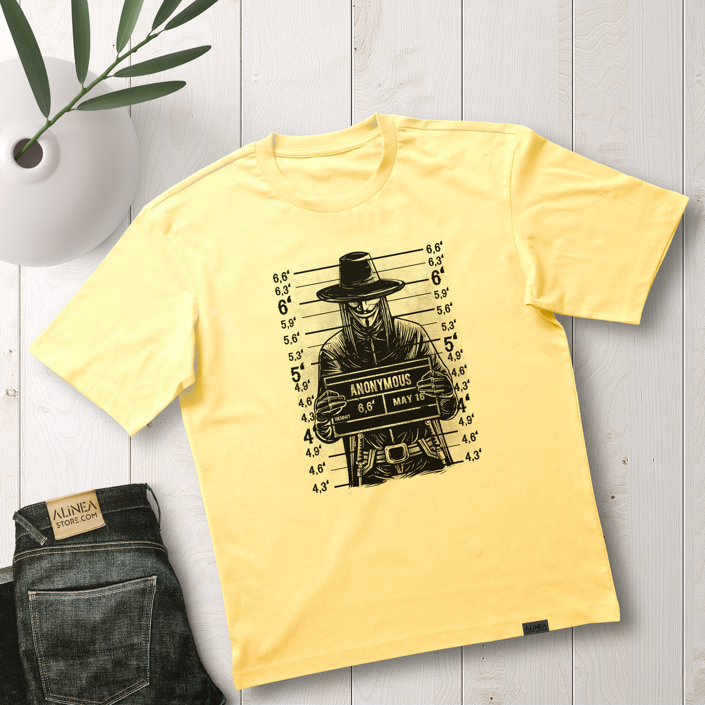 Anonymous Mugshot Tshirt Oversize