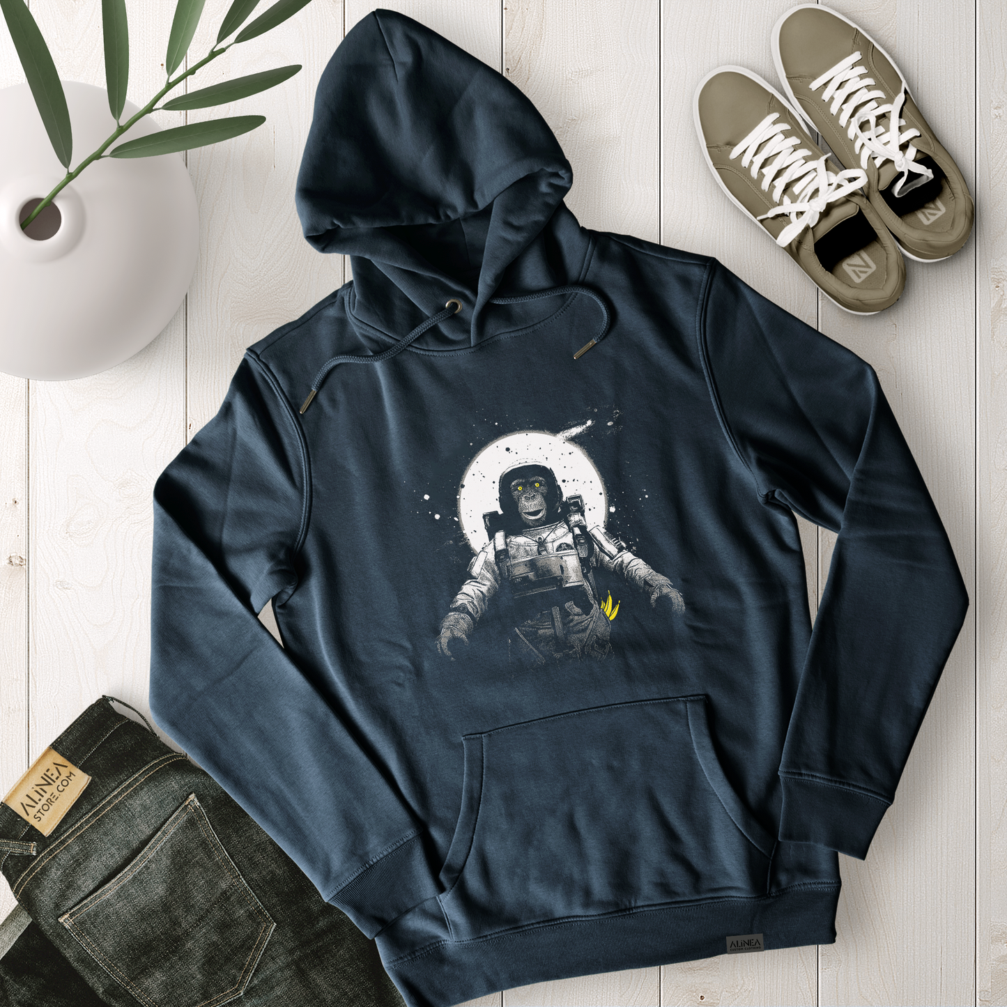 Astronaut Monkey Hoodie Premium