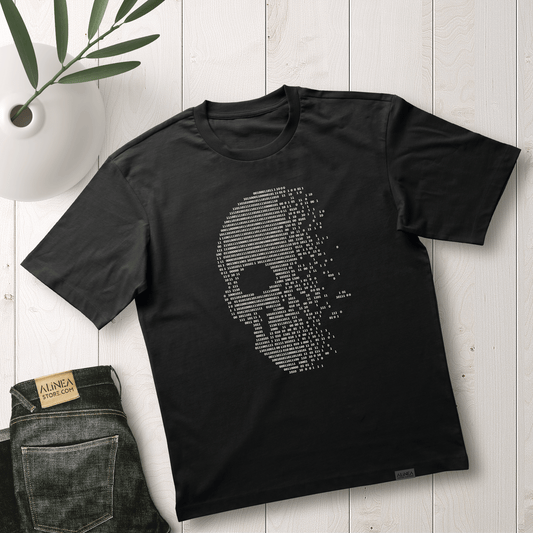 Binary Skull Tshirt Oversize