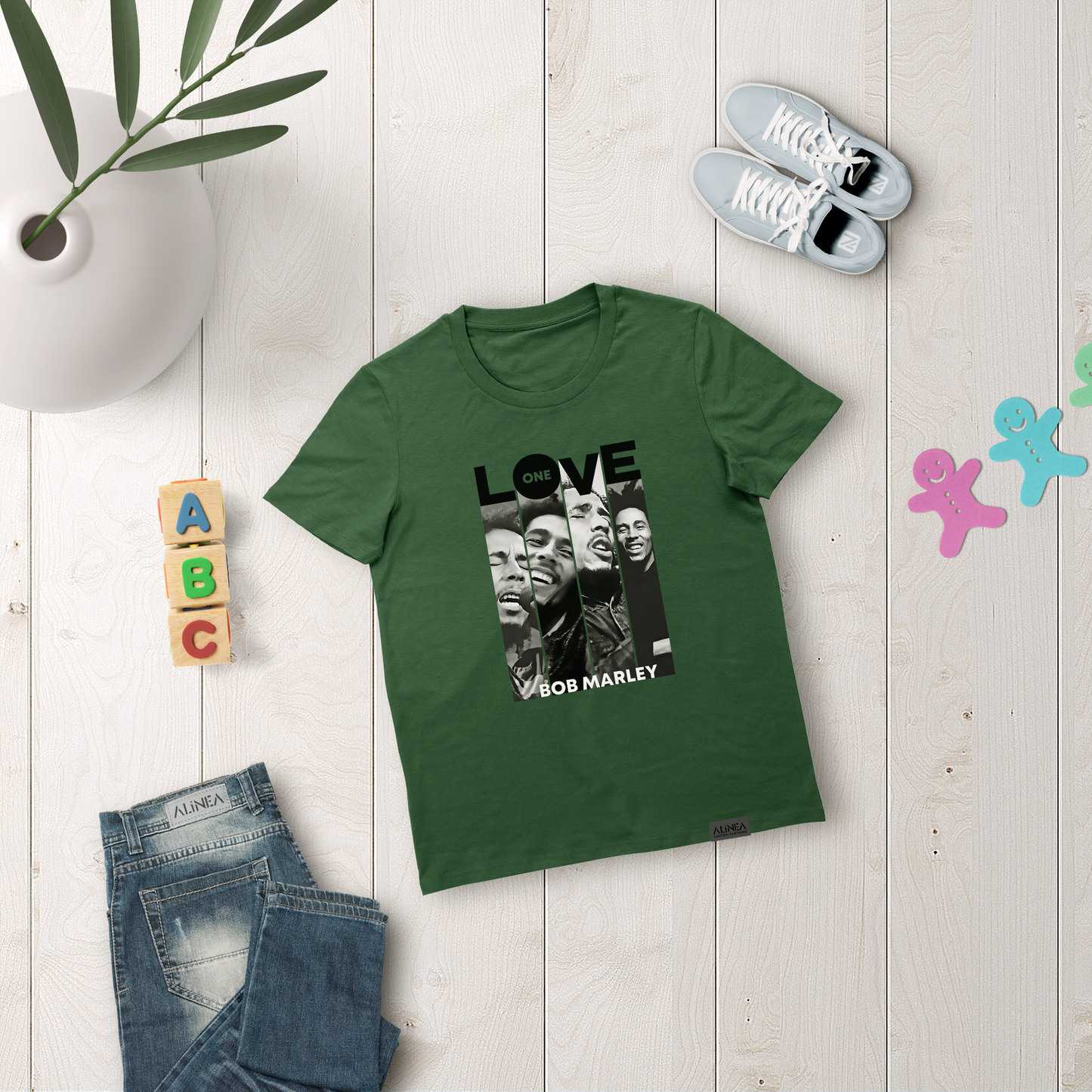 Bob Marley One Love Tshirt Kids