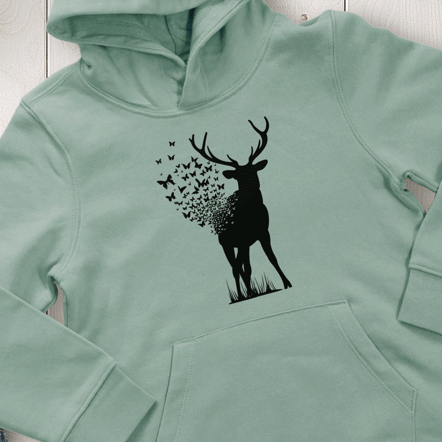 Deer Buterfly Hoodie Kids