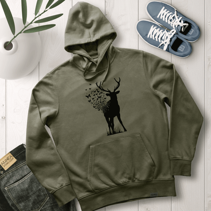 Deer Buterfly Hoodie Regular