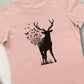 Deer Buterfly Tshirt Woman