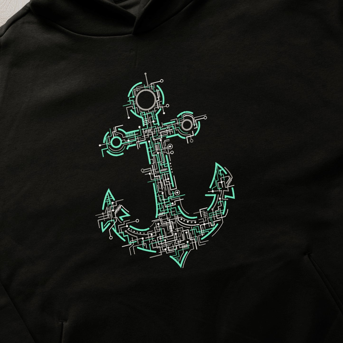 Electric Anchor Hoodie Oversize