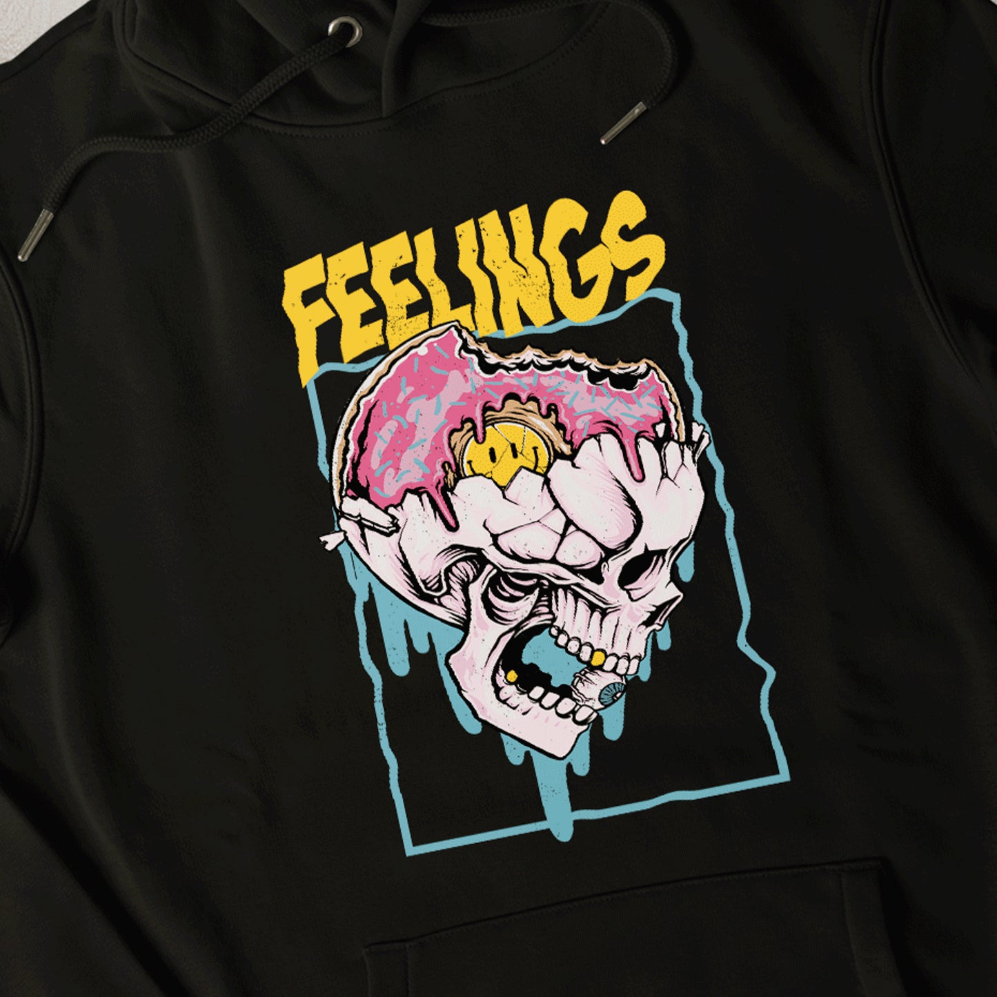 Feelings Skull Hoodie Premium