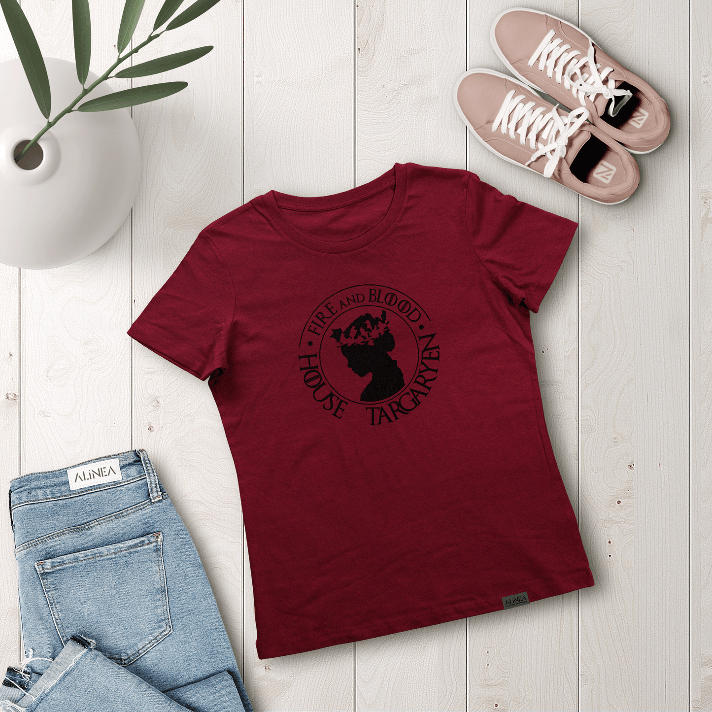Fire and Blood Tshirt Woman
