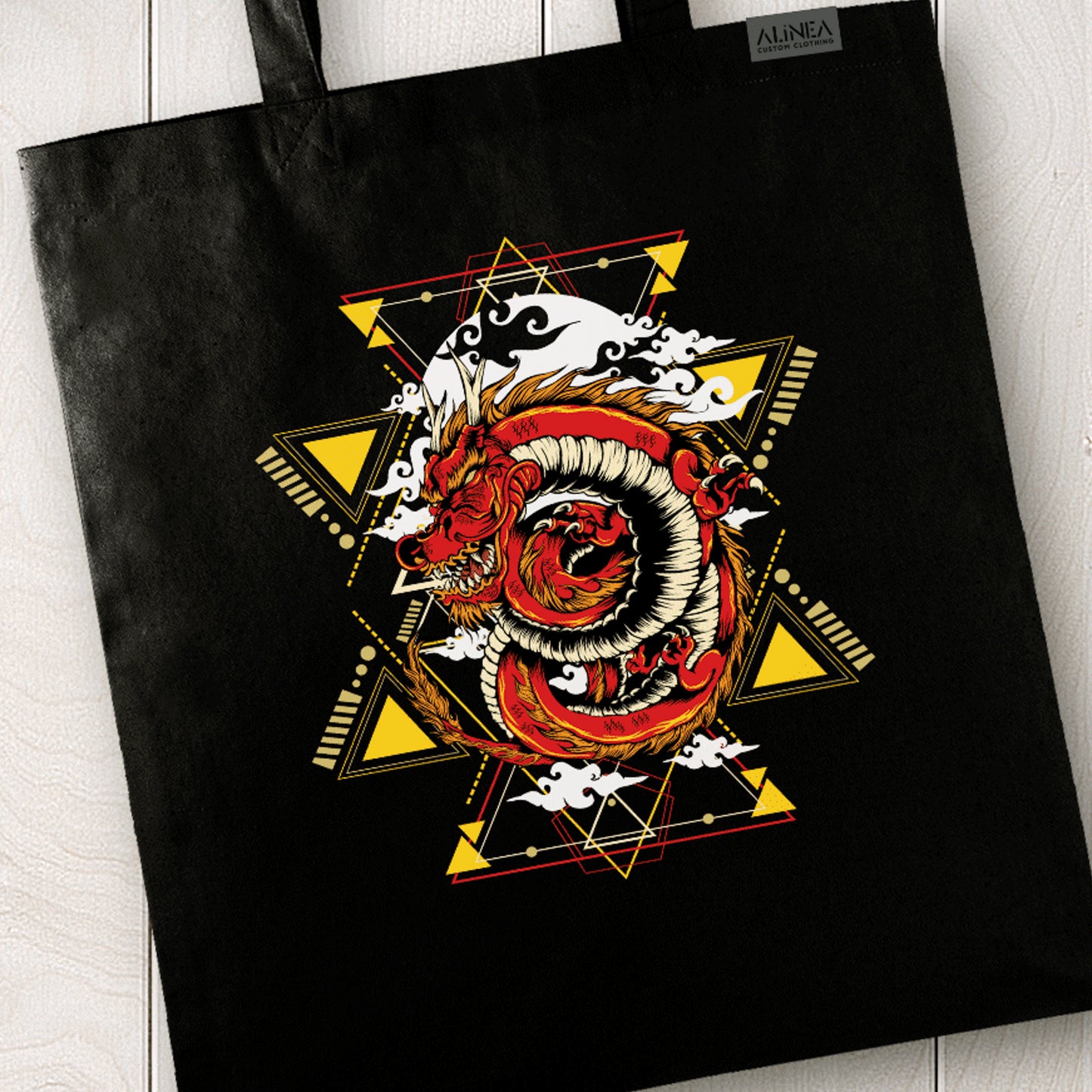 Japanese Dragon Tote Bag