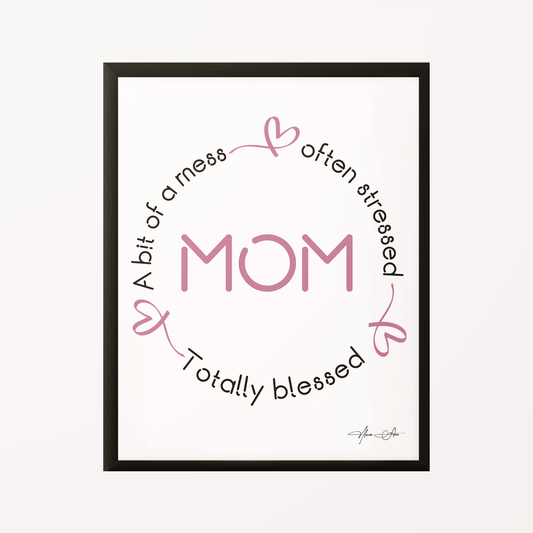 Mom Blessed Poster