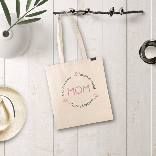 Mom Blessed Tote Bag