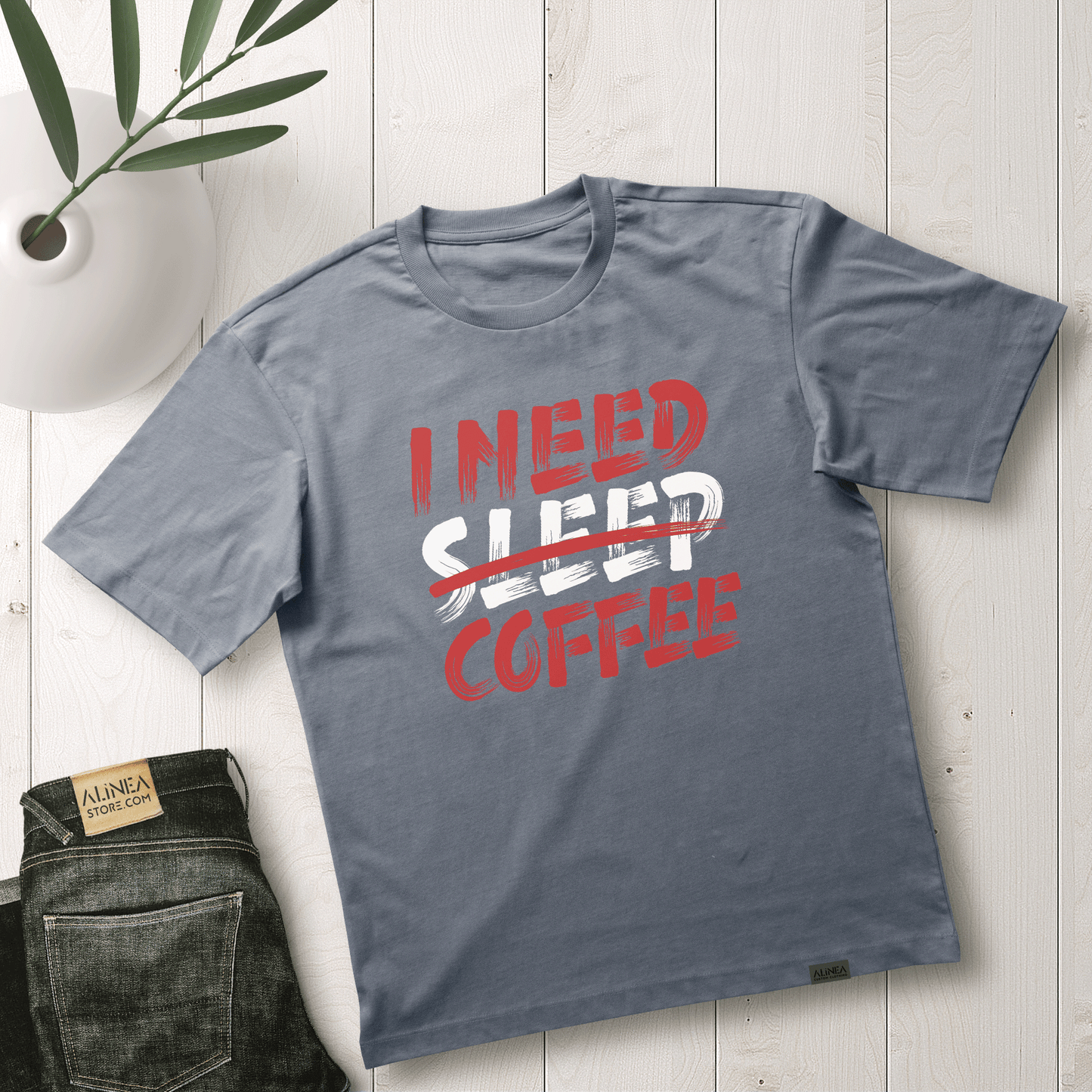 Need Coffee Tshirt Oversize