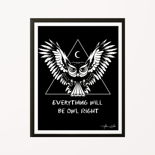 Owl Right Poster