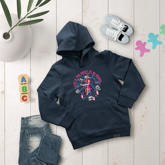Wednesday To Be Normal Hoodie Kids